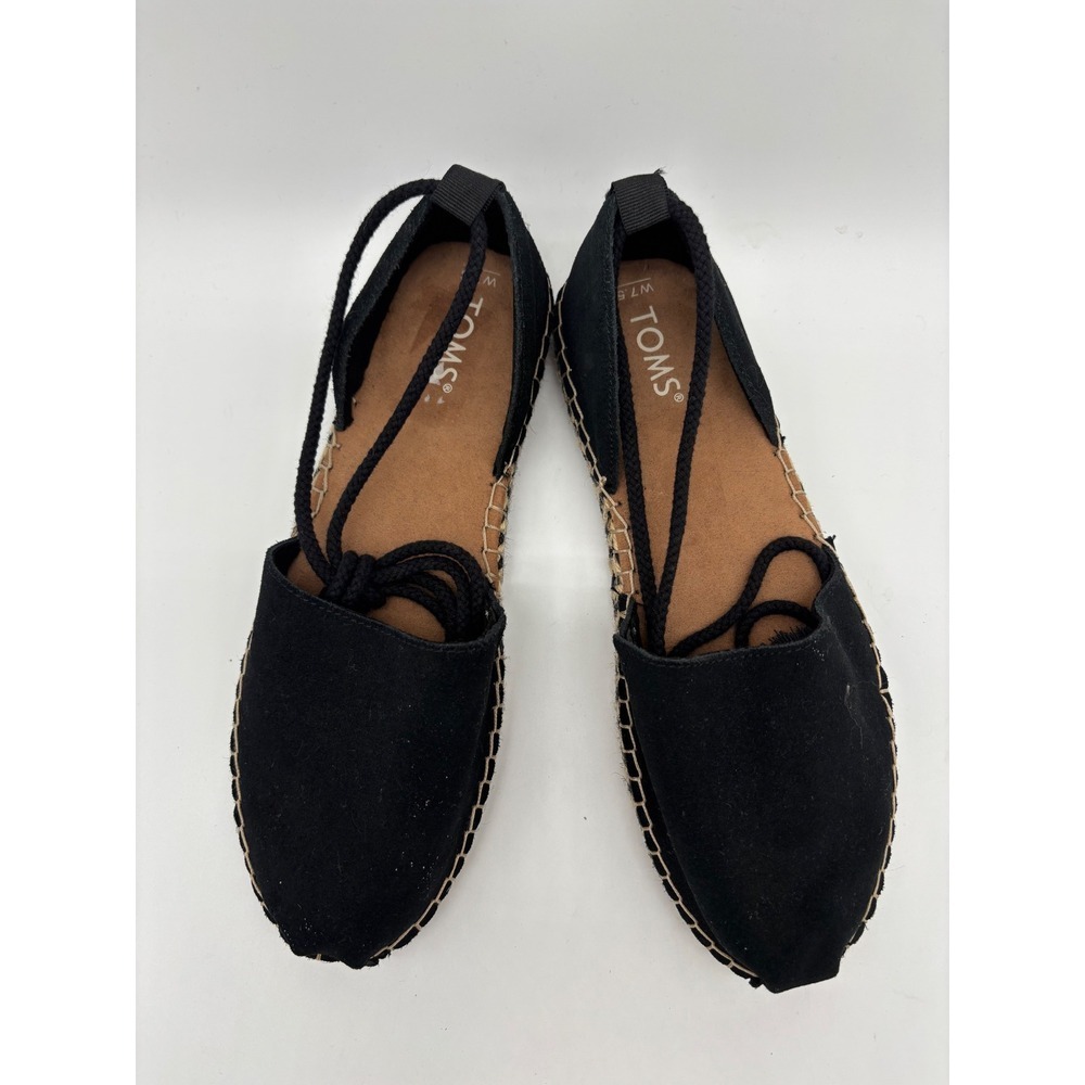 Toms Black Espadrille Flats - Picture 8 of 8